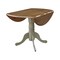 International Concepts Round 42 in Round Dual Drop Leaf Pedestal Table, Hickory/Stone, 42 W, 42 L, 29.5 in H, Wood T41-42DP - alternate 7